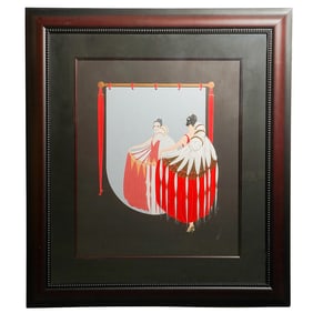 Erté (1892-1990, French/Russian) "The Mirror" Serigraph
