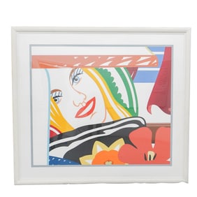 Tom Wesselmann (1931-2004) 'Bedroom Face #41' Screenprint