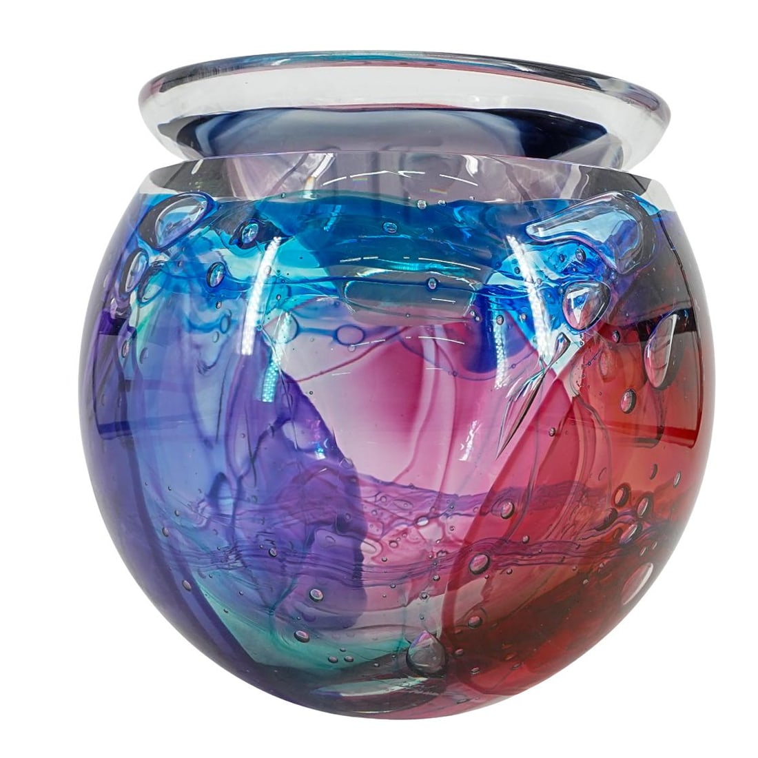 Leon Applebaum (American, B. 1945) Lidded Centerpiece Bowl (1 of 8)