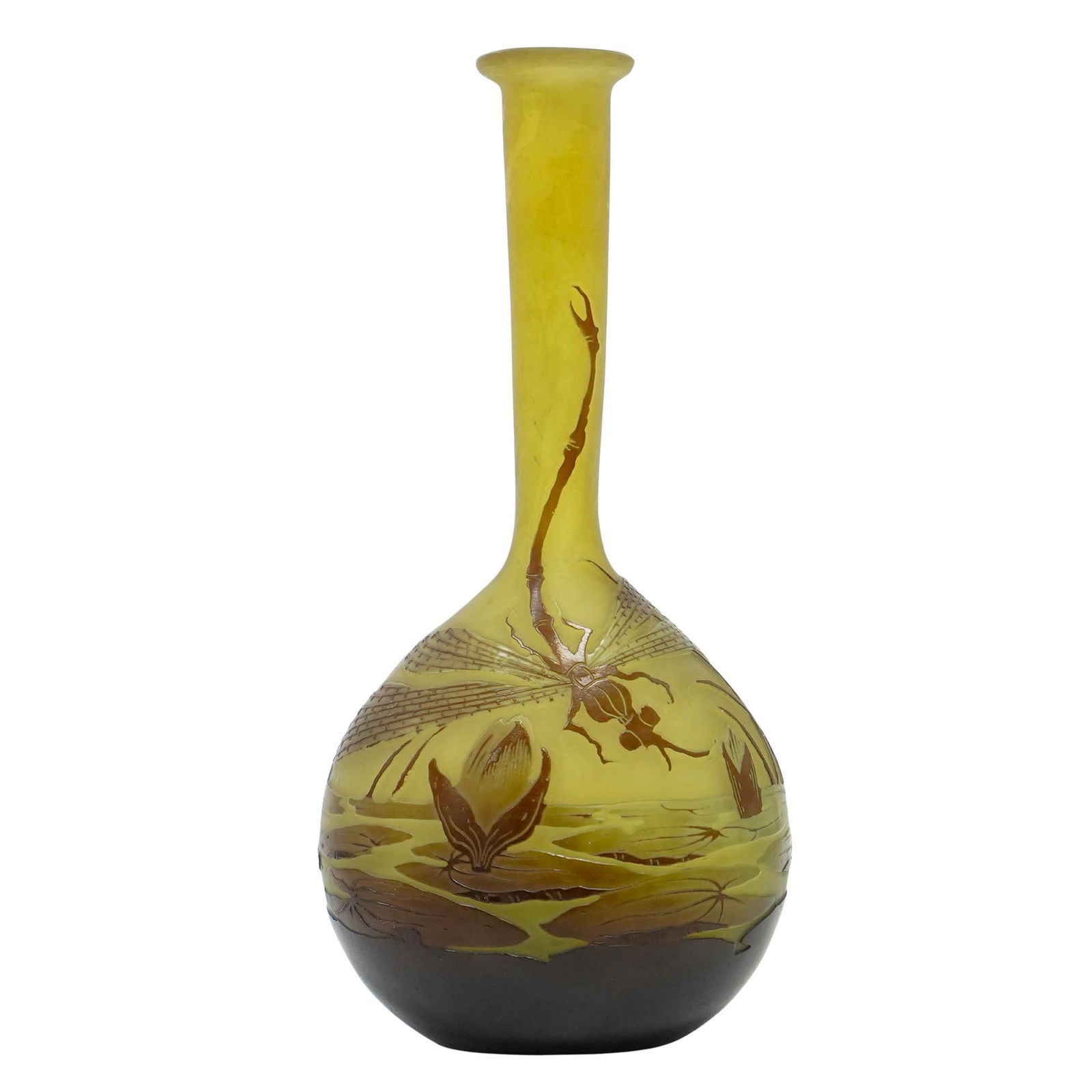 After Emile Galle Cameo Glass Bud Vase (1 of 5)