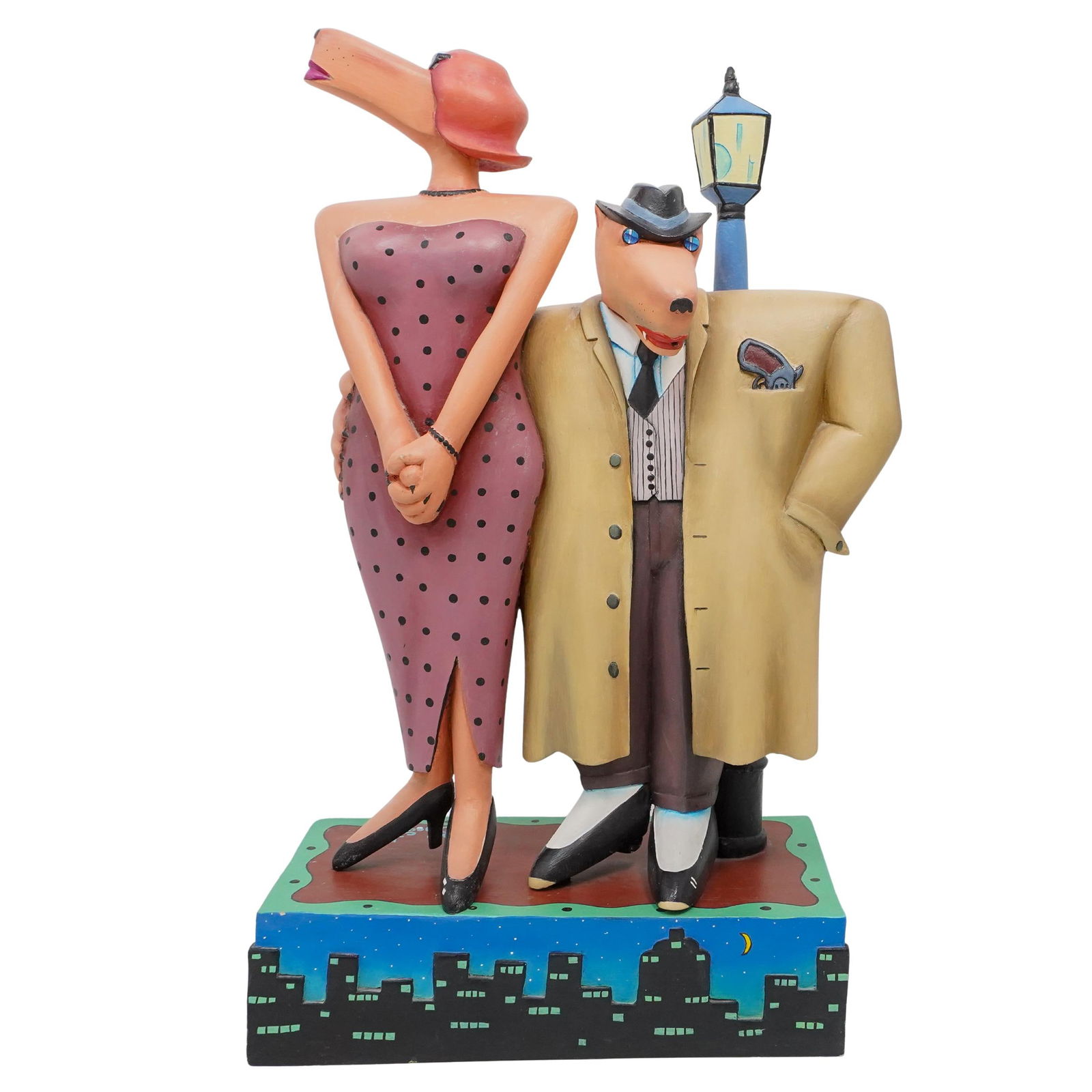 Markus Pierson (American, b. 1961) Sculpture, "The Gumshoe & The Dame" (1 of 7)
