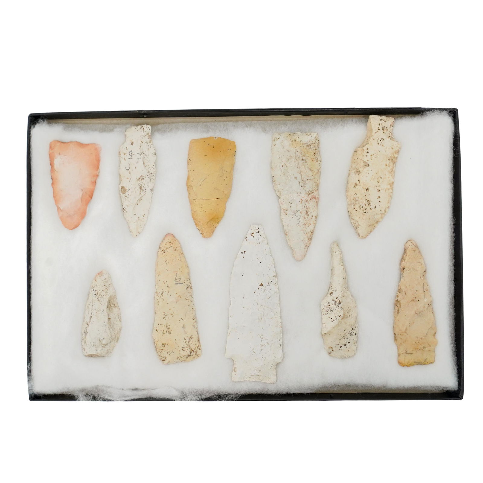 (10 Pc) Antique Native American Arrowheads Collection (1 of 3)