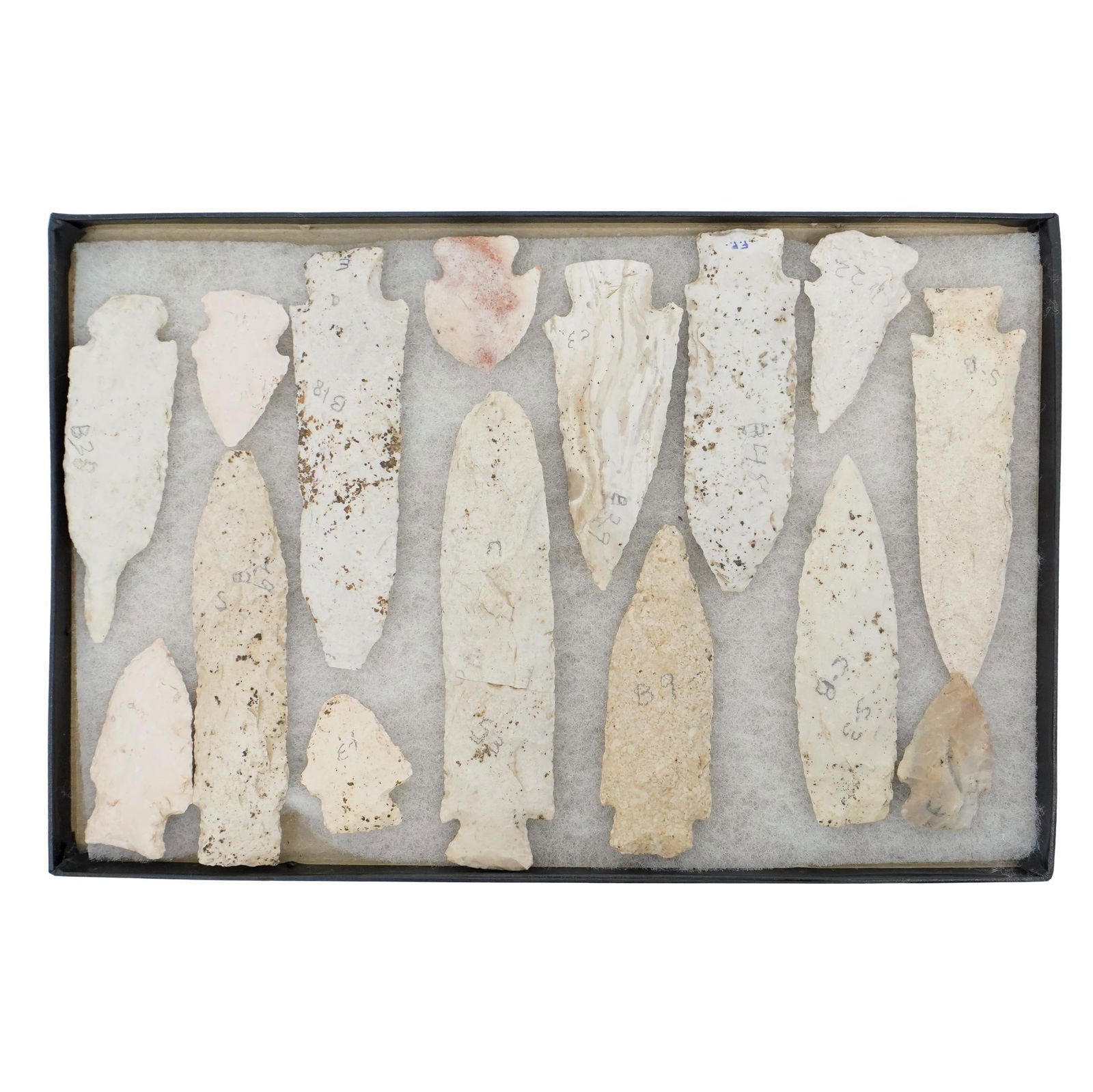 (15 Pc) Antique Native American Arrowheads Collection (1 of 4)