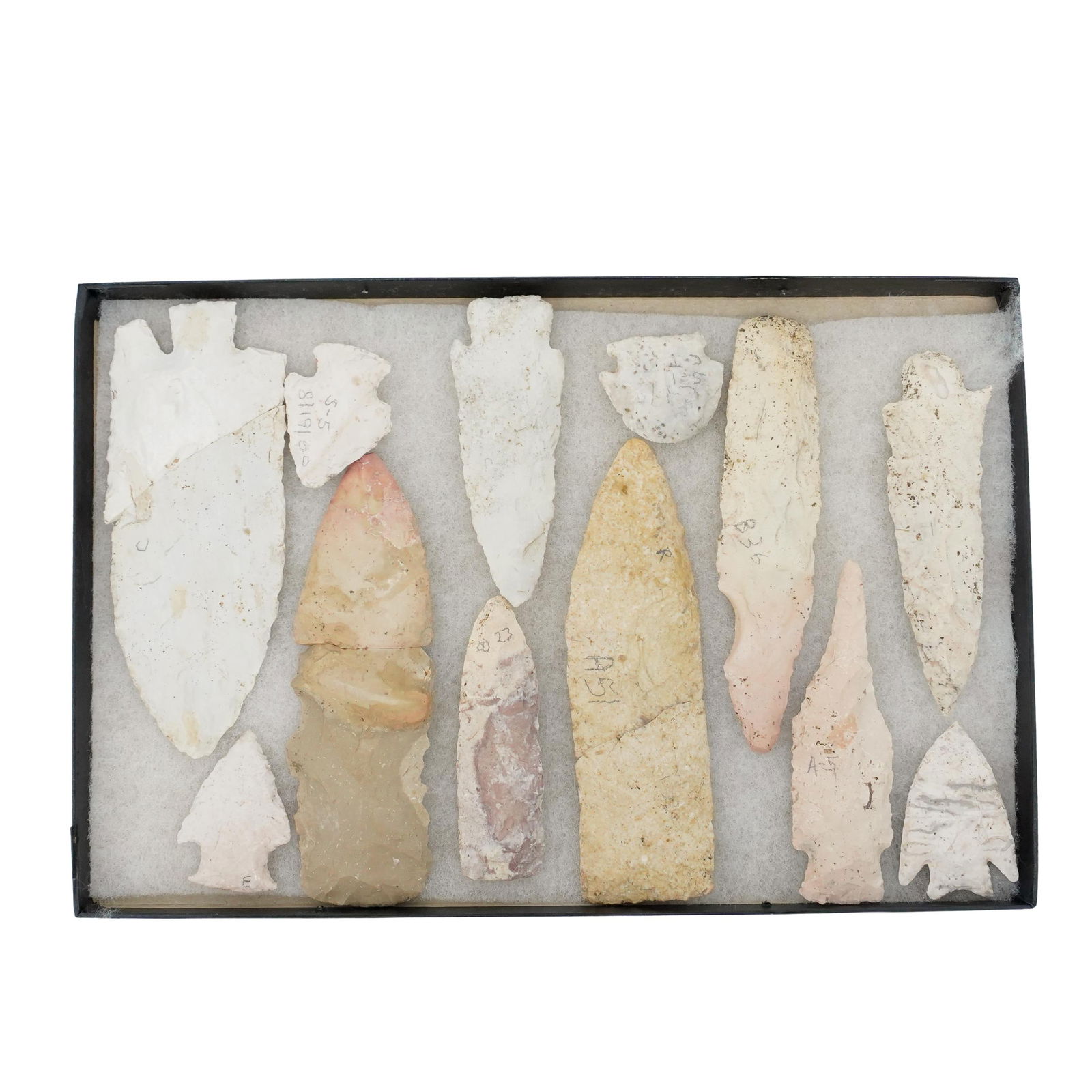 (12 Pc) Antique Native American Arrowheads Collection (1 of 4)