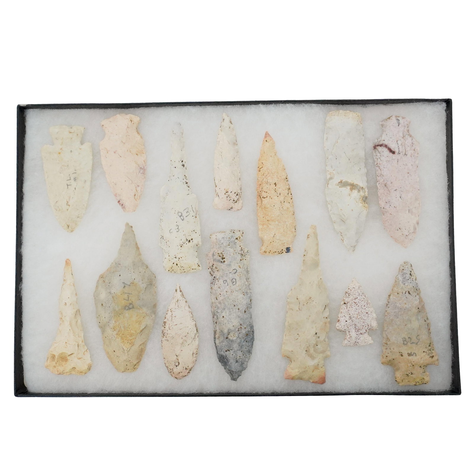 (14 Pc) Antique Native American Arrowheads Collection (1 of 4)