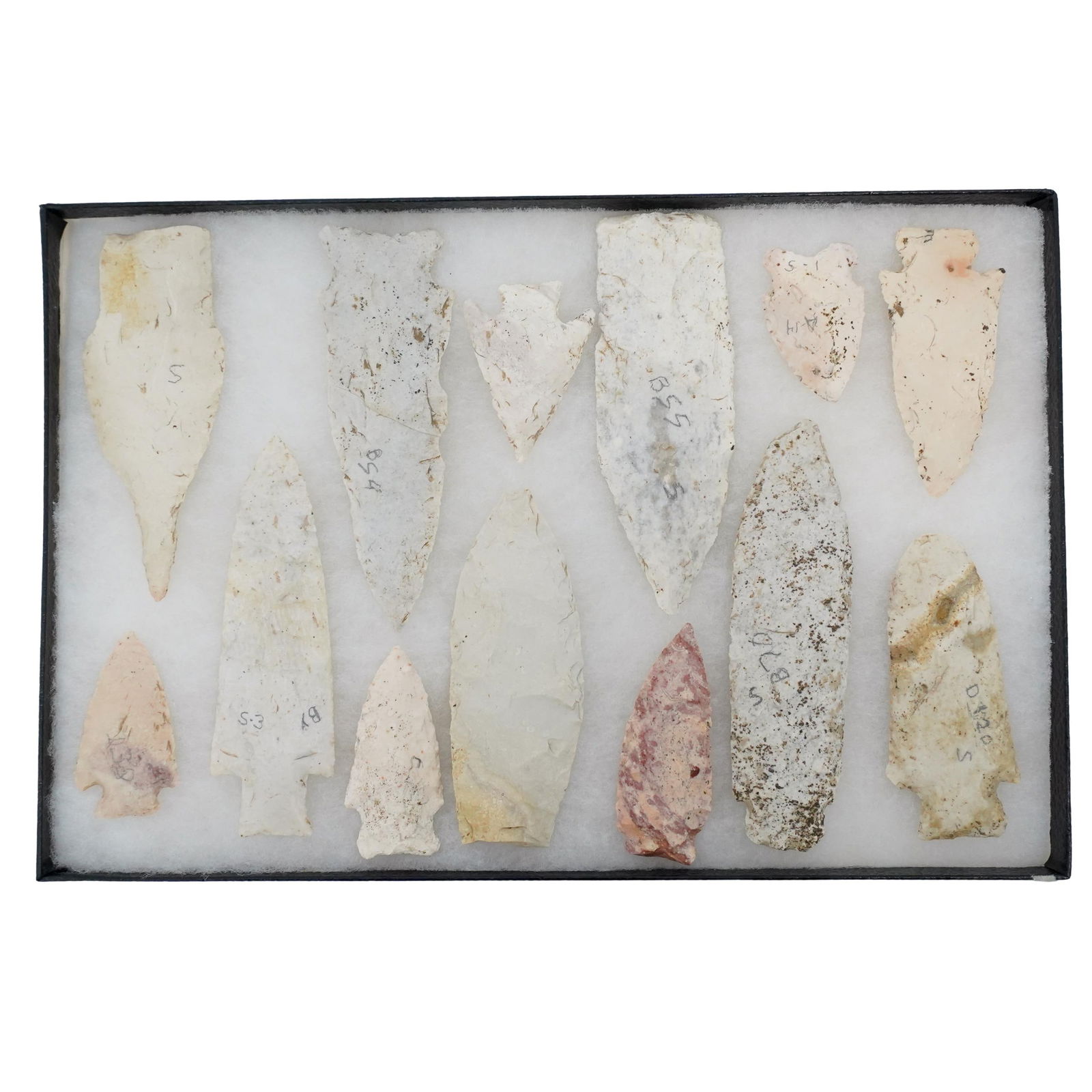 (13 Pc) Antique Native American Arrowheads Collection (1 of 4)