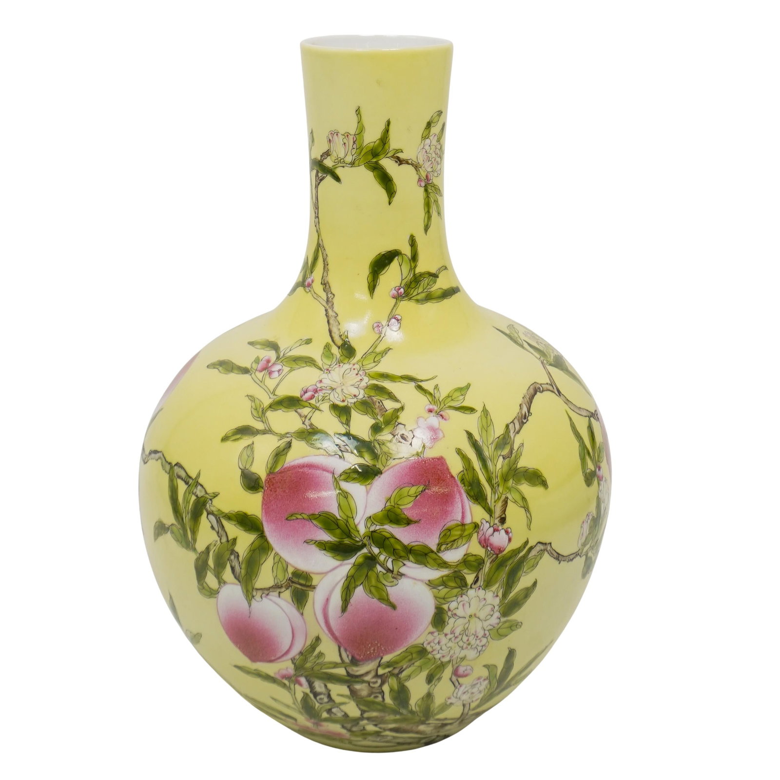 Chinese Tianqiuping Famille Rose Porcelan Vase (1 of 6)