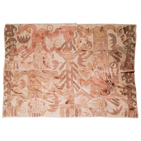 Pre Columbian Chancay Textile Panel