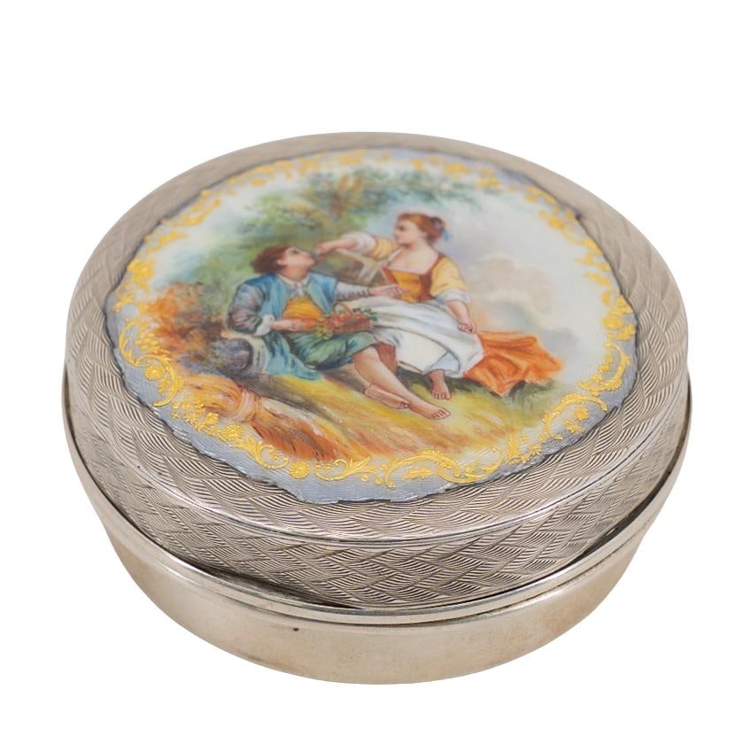 Antique German 900 Silver Enameled Box (1 of 5)