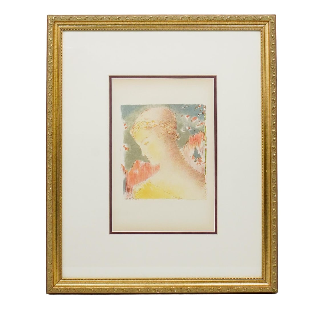Odilion Redon (French, 1840-1916) Framed Lithograph Print (1 of 6)