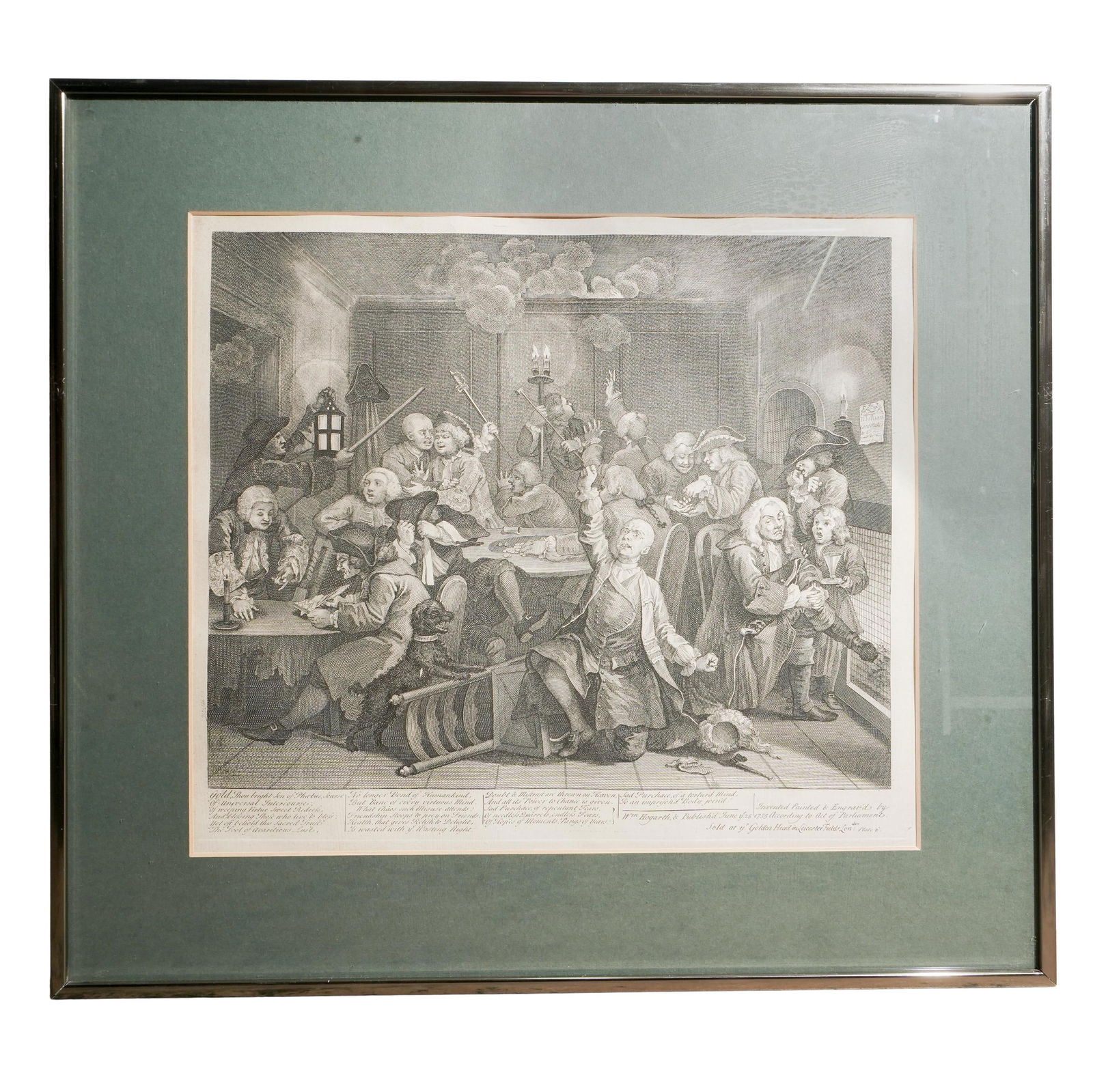 (6 pcs) William Hogarth "A Rake's Progress" Engraving Prints (1 of 14)