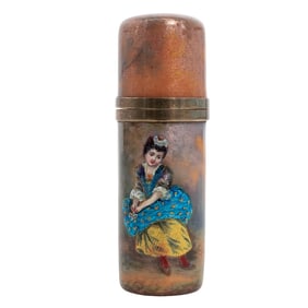 Antique Limoges Enameled Perfume Bottle