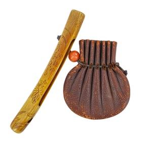Japanese Meiji "Kiseru" Smoking Pipe Set