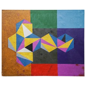 Attrib. William T Williams (American, b. 1942) Abtract Modernist Painting