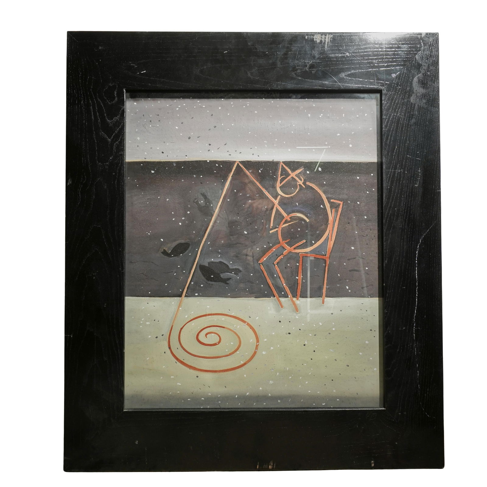 Suzanne Caporael (b. 1949, American) "Study No. 2" Gouache (1 of 4)