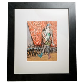 Style of Vladimir Lebedev Russian Avant Garde Painting