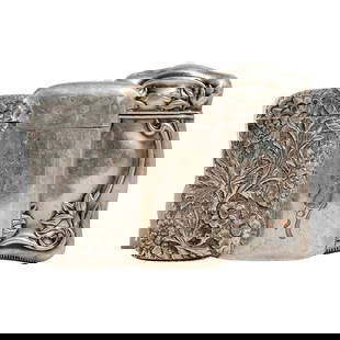 (3 Pc) English Sterling Silver Match Safe Grouping: (3 Pc) English Sterling Silver Match Safe Grouping1900s, England1900's English sterling silver match safes. Includes a total of three (3) sterling silver match safes as follows:(1) one antique English
