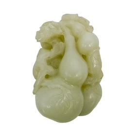 Chinese Qing Dynasty Carved Jade
