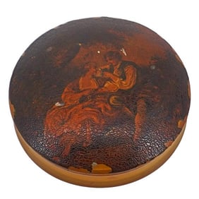 Antique Lacquer and Bakelite Trinket Box