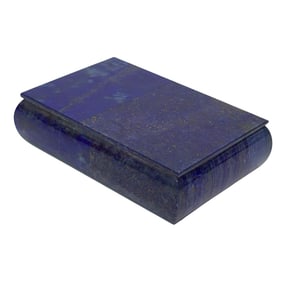Vintage Lapis Lazuli Trinket Box