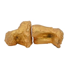 Pair of Saint Clair Cemin Gilt Figural Sculptures
