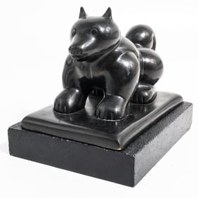 After Fernando Botero (Colombian, 1932-2023) "Dog" Sculpture