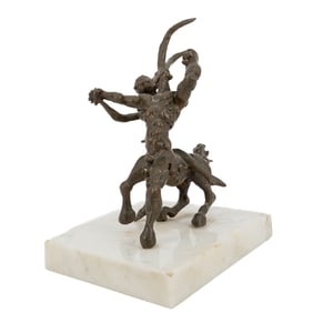 Nathaniel Kaz (1915-2010, American) "Centurion" Bronze on Marble