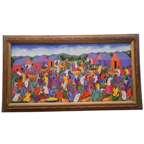 Maurice Guerre (Haitian, b. 1947) Signed Oil Painting