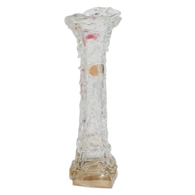 Signed Large Art Glass Vase
