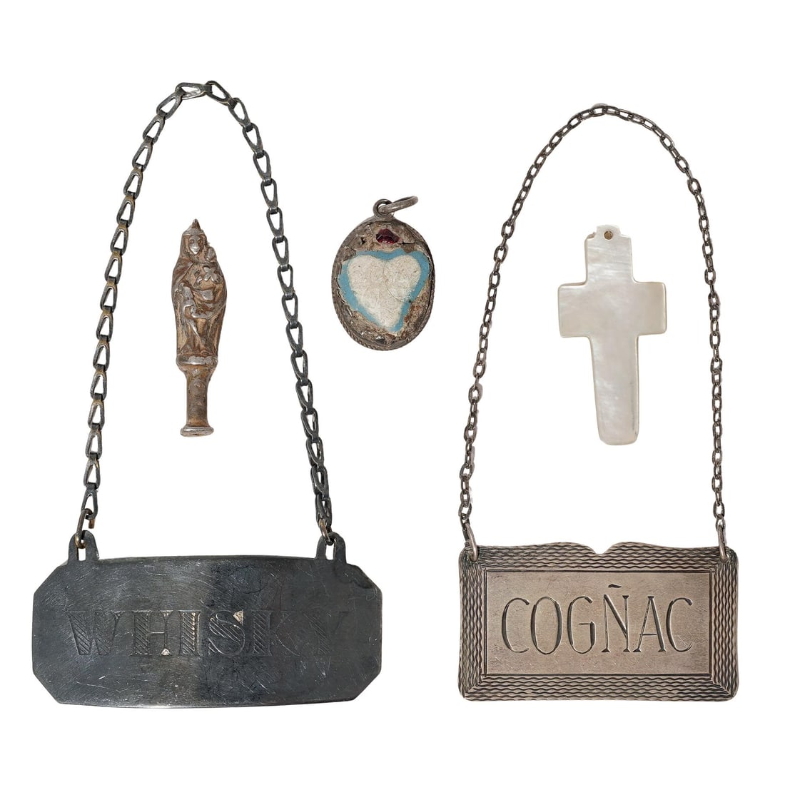 (5 pcs) Assorted Antique Silver and Nacre Articles (1 of 5)