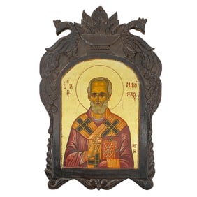Greek Orthodox Icon of Saint Nicholas