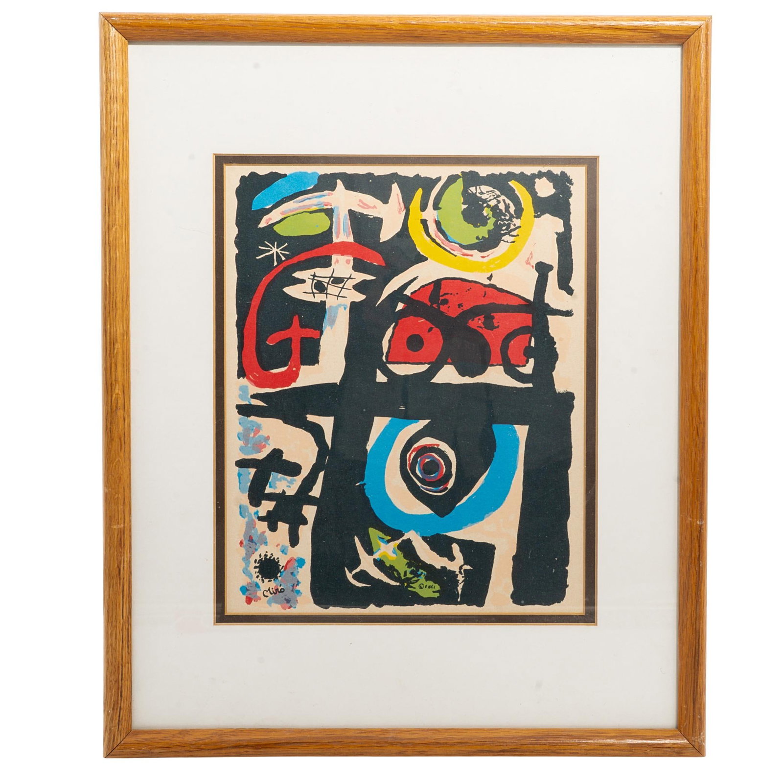 After Joan Miro (Spanish, 1893-1983) Abstract Lithograph (1 of 5)