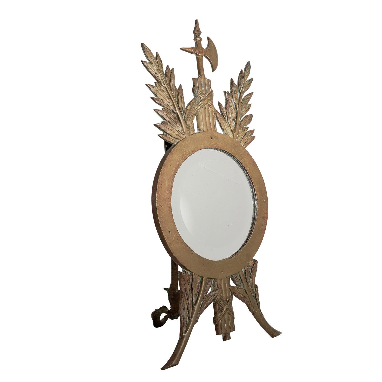 Gilt Bronze Axe Mirror (1 of 4)