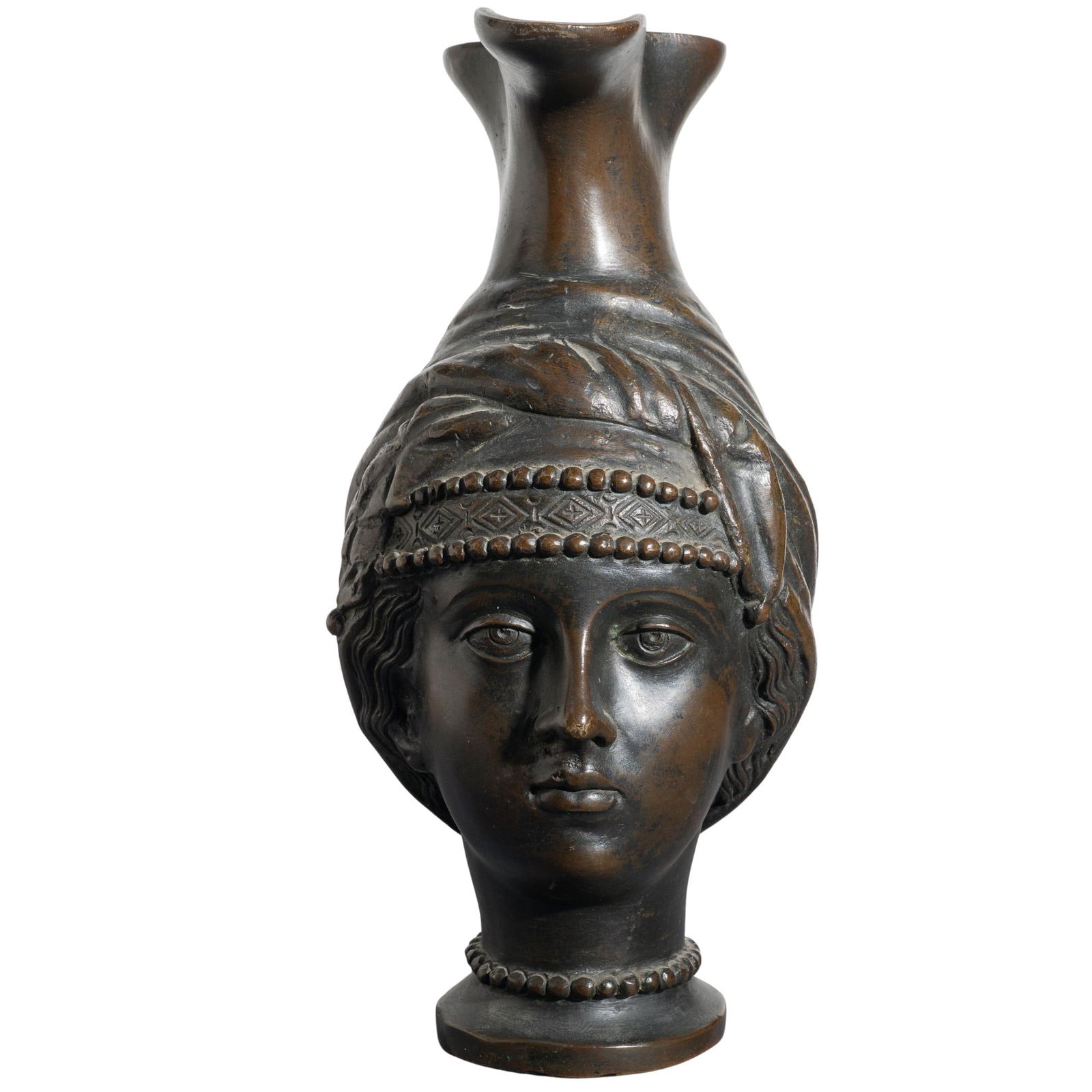 Antique Bronze Figural Vase (1 of 4)