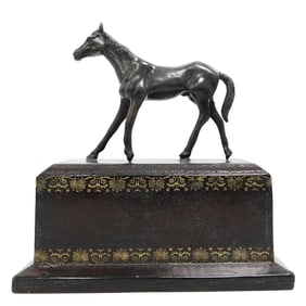 Vintage Equestrian Bronze Sculpture