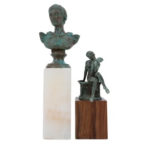 (2 Pcs) Greco-Roman Style Bronze Sculptures