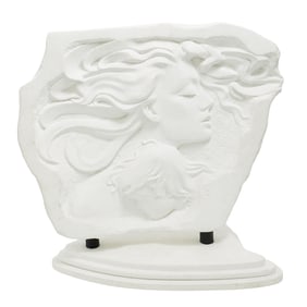 Signed Ceramic Figural Female Sculpture