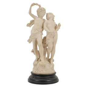 After August Moreau "Young Lovers" Resin Figural Statue