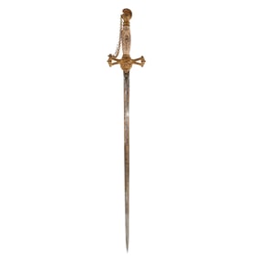 Masonic Gilded Ceremonial Sword