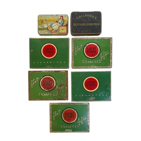 (7 Pc) Vintage Cigarette Tins
