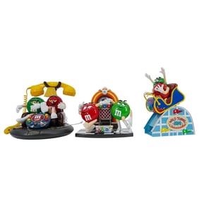 (3 Pc) Vintage M&M Candy Character Dispensers