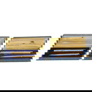 (2 Pcs) Vintage Wahl-Eversharp Fountain Pen & Pencil Sets: (2 Pcs) Vintage Wahl-Eversharp Fountain Pen & Pencil SetsEarly 20th century, USASet of 2 vintage Eversharp Wahl Pen sets, each comprising a gold-toned fountain pen and matching mechanical pencil. Both