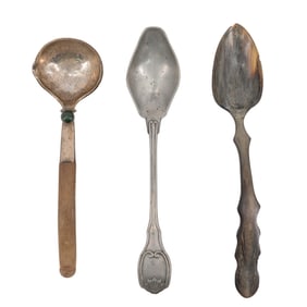 (3 pcs) Assorted Antique Spoons