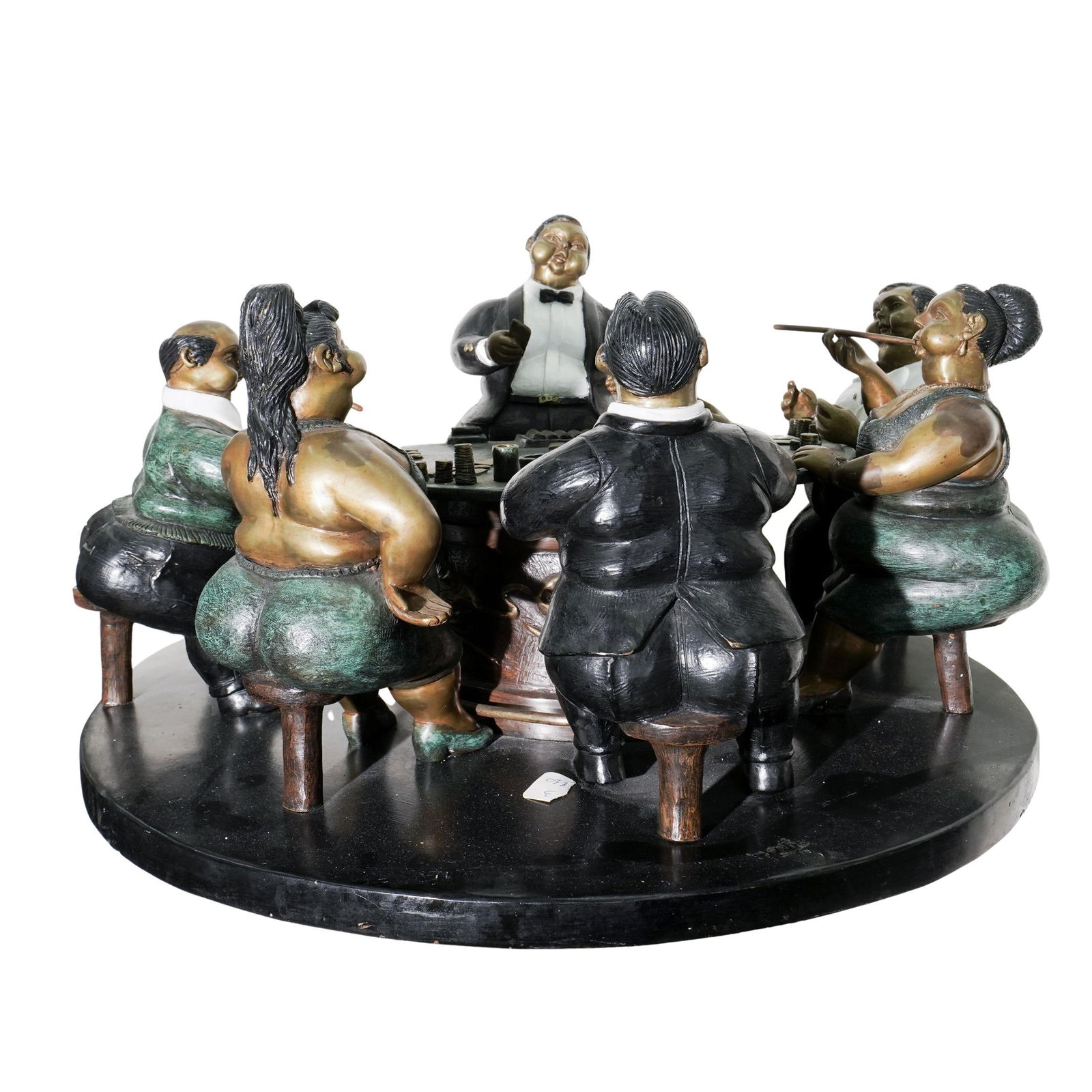 Bruno Luna (Mexican. B. 1963) Large Bronze Blackjack Sculpture