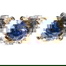 18K Gold, Lapis Lazuli, Ruby & Diamond Earrings