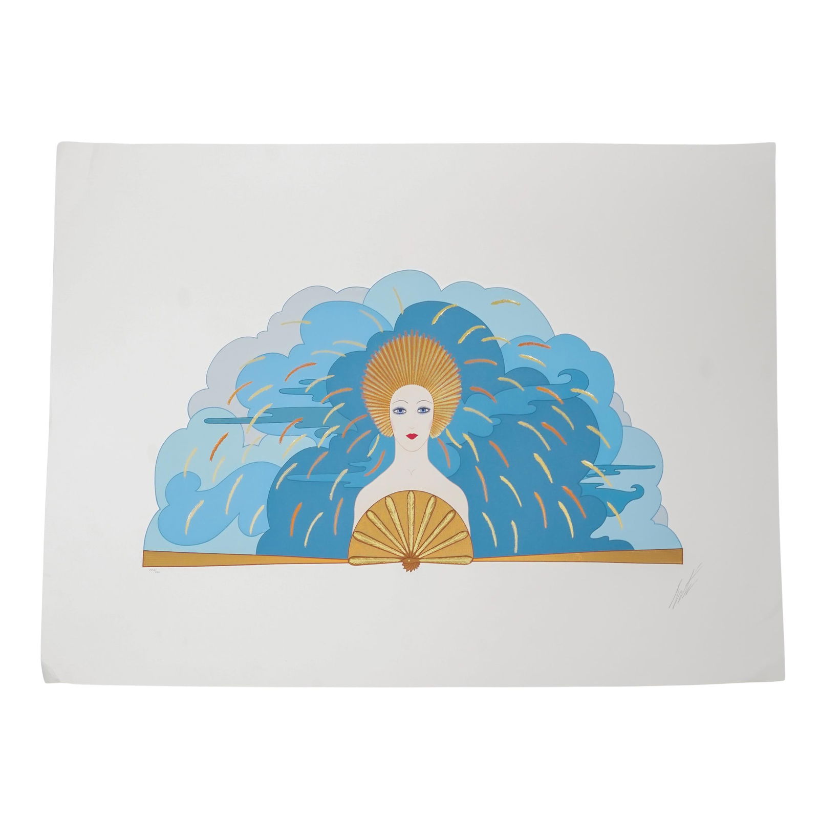 Erte (Russian/French, 1892-1990) "The Storm" Serigraph (1 of 5)