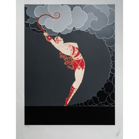 Erte 'The Dancer' Artist Proof Screenprint on Arches Paper