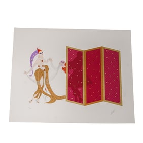 'Erte' (Russian/French, 1892) "Mystery Of The Courtesan" Serigraph