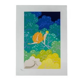 Erte (Russian/French, 1892-1990) "The Swing" Silkscreen