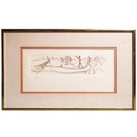 Salvador Dali (Spanish, 1904-1989) "Venice" Engraving